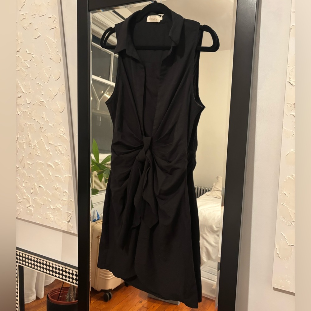 Chic Black Asymmetrical Dress